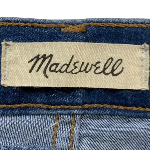 Madewell Jeans Womens 29 Slim Wide Crop Button Fly Mid Wash Streetwear Denim NWT - Picture 8 of 15